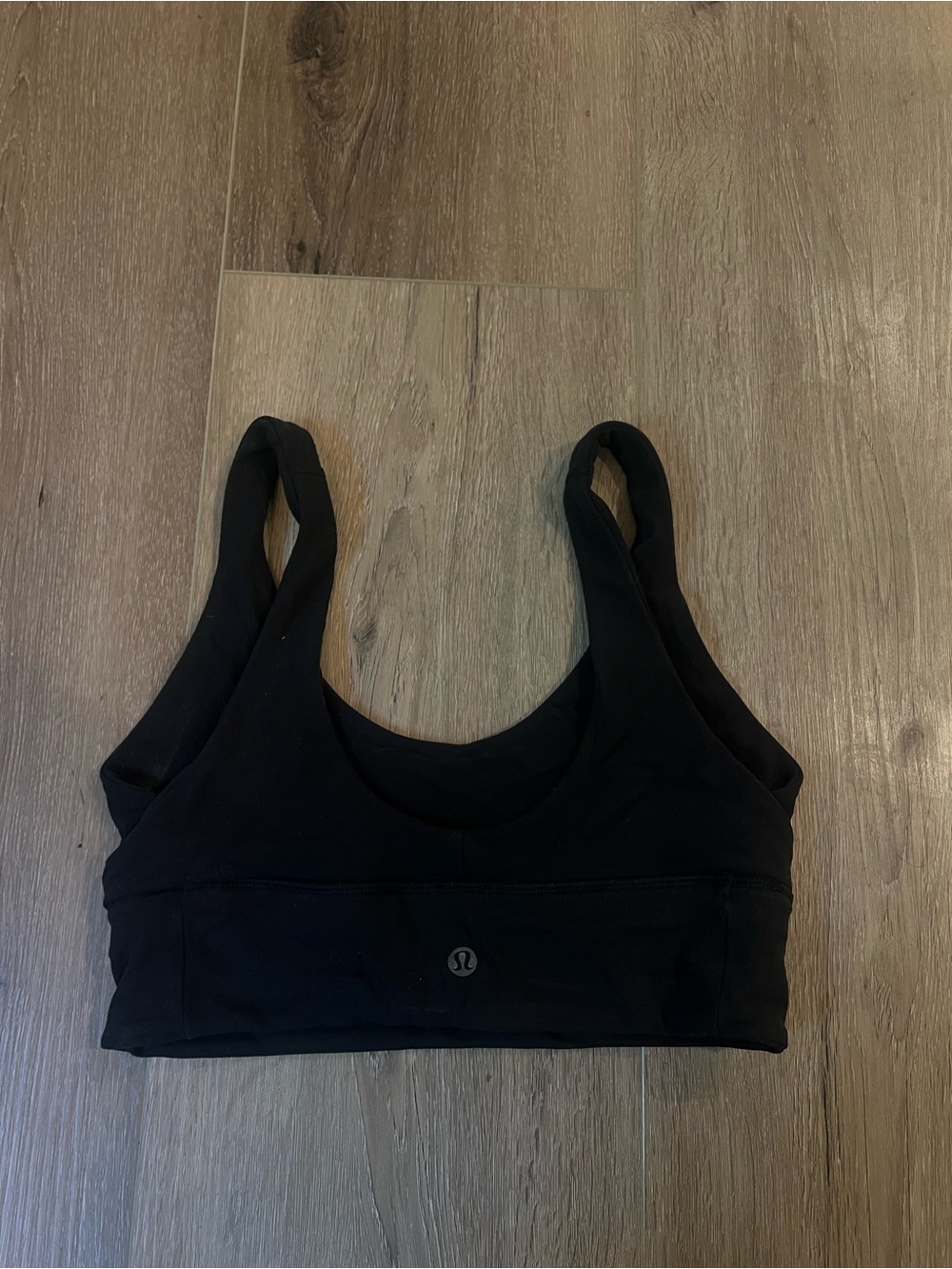 lululemon athletica Black Scoop Neck Supportive Sports Bra